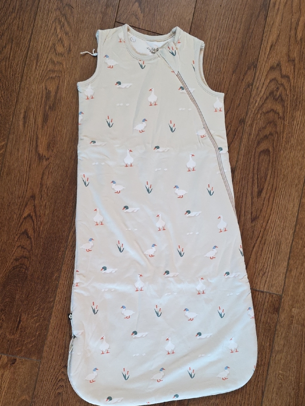 Kyte BABY Cream Duck Print Sleeveless Sleep Sack - 1 TOG